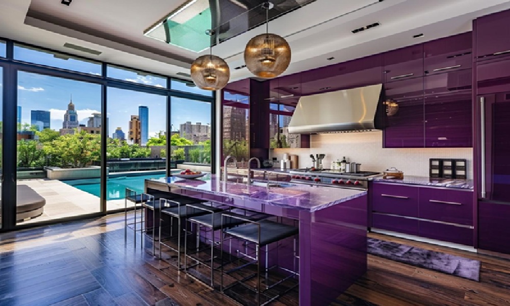 Purple Kitchen Cabinets A Bold Trend Redefining Modern Kitchens